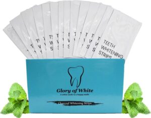 Glory of White - Professionele Tandenbleek Strips - 28 Strips - Teeth Whitening Strips - Wittere Tanden - Zonder Peroxide - Tanden Bleken