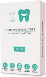 Premium Vegan Teeth Whitening Strips voor zichtbaar Wittere Tanden - Aangeraden door Tandarts - Zonder Peroxide en pijnvrij - Natuurlijke tandenbleker
