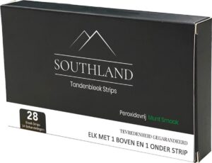 Southland Whitening Strips – 28 Tandenbleek Strips – Tandenbleekset – Teeth Whitening Strips – Tandenblekers – Zonder Peroxide